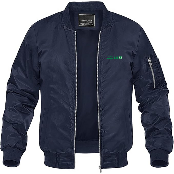 Men's TagAz Logo Lightweight Bomber Jacket Windbreaker Softshell Varsity Jacket Coat
