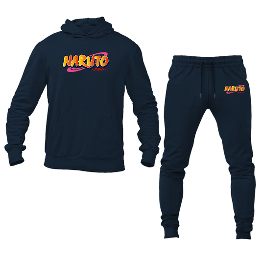 Men's Naruto Anime Cartoon Hoodie Joggers Set