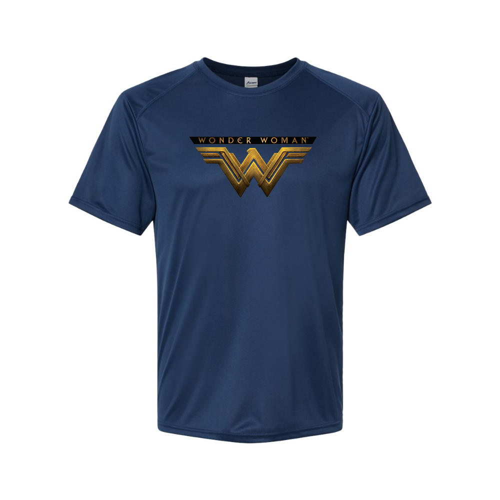 Youth Kids Wonder Woman DC Superhero Performance T-Shirt