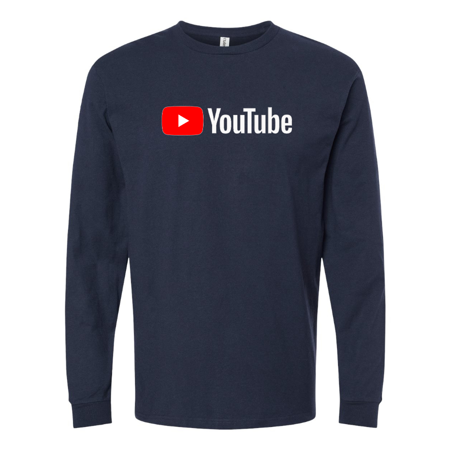 Men's YouTube Social Video Steaming Long Sleeve T-Shirt