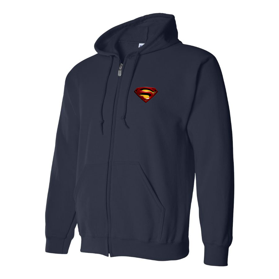 Men's Superman Superhero Zipper Hoodie
