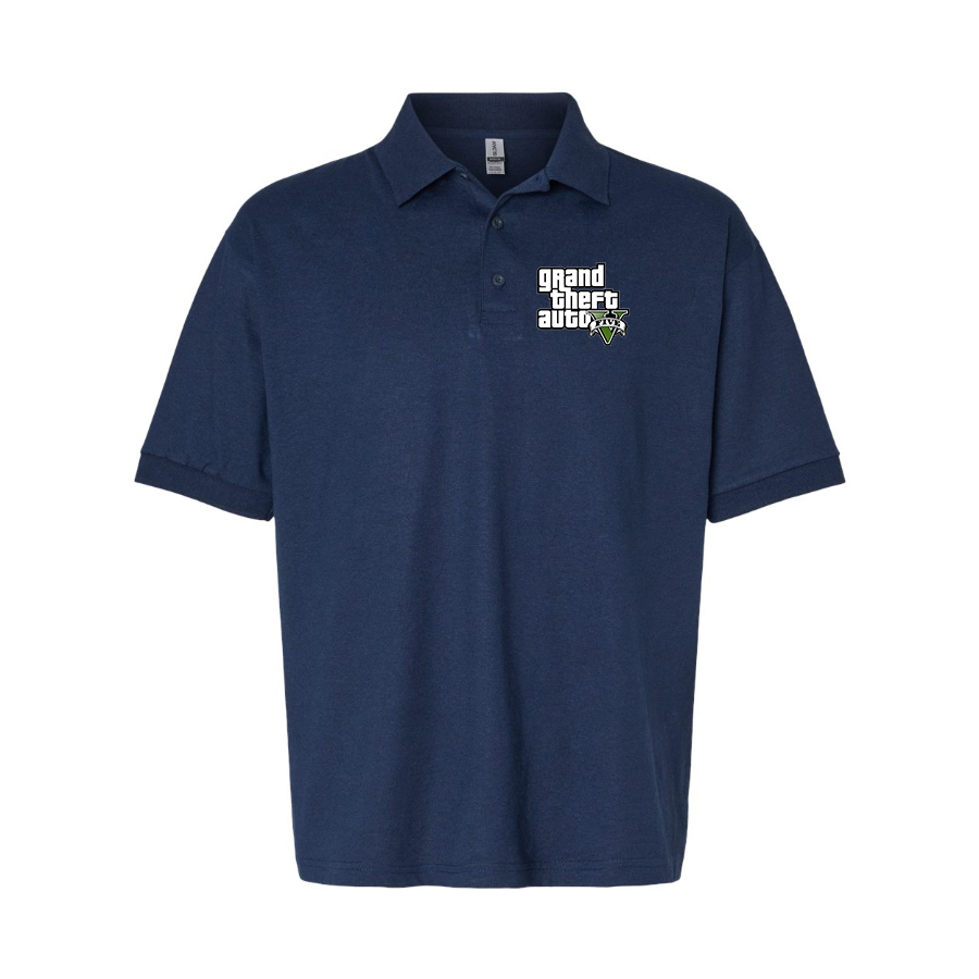 Men's GTA 5 Grand Theft Auto V Dry Blend Polo Game