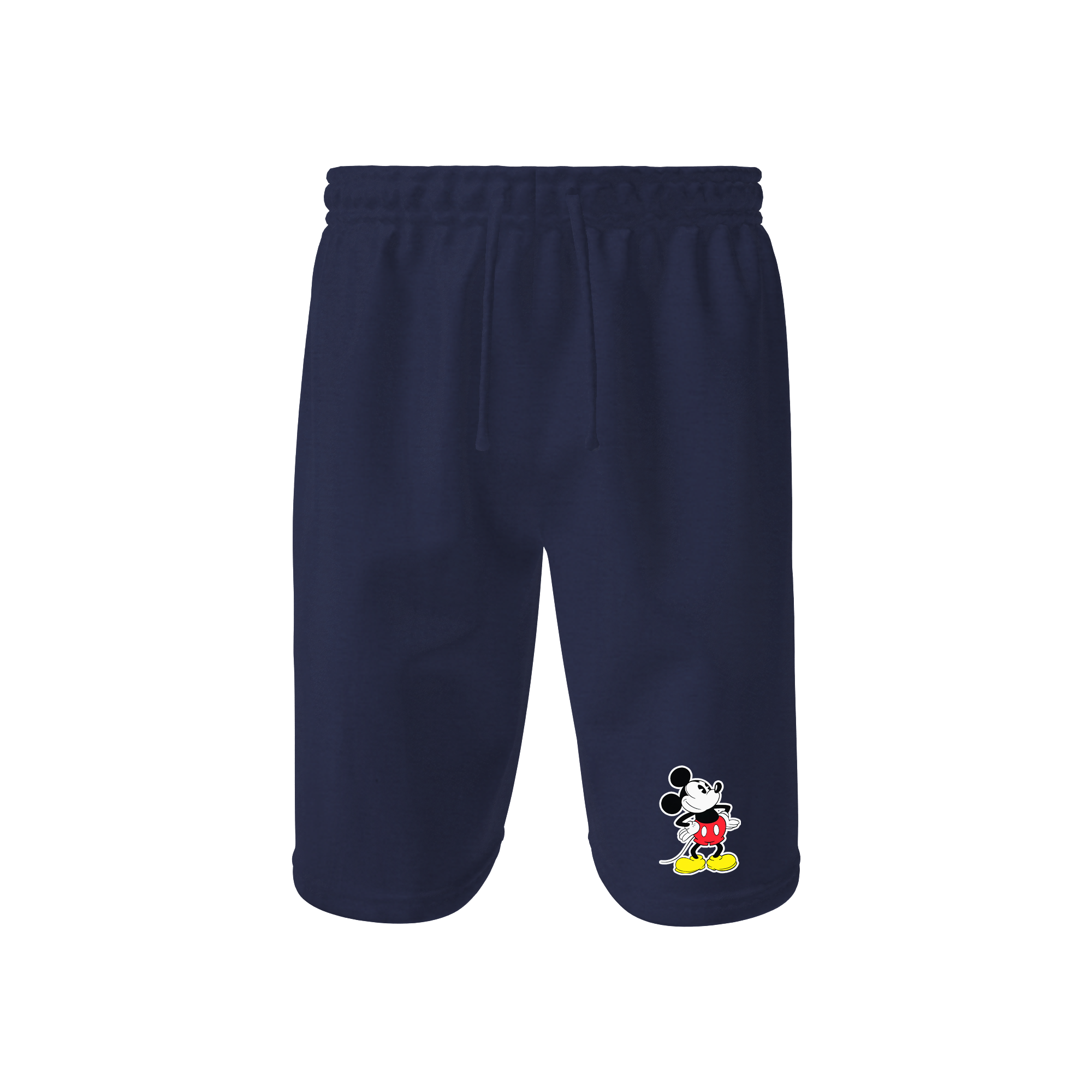 Men's Mickey Mouse Cartoon Athletic Fleece Shorts