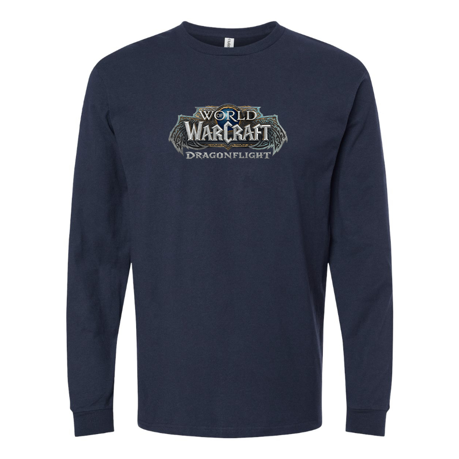 Men's World of Warcraft Dragon Flight Game Long Sleeve T-Shirt