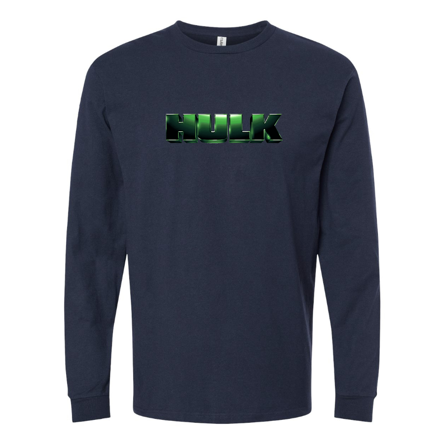 Men's The Hulk Marvel Superhero Long Sleeve T-Shirt