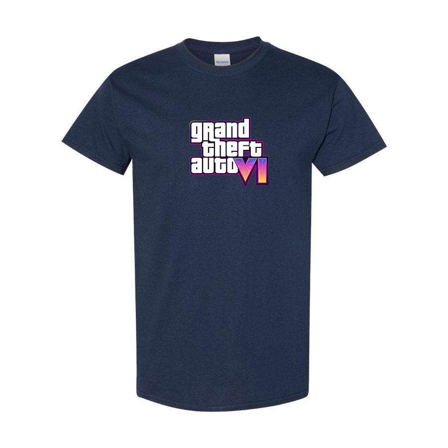 Men's GTA 6 Grand Theft Auto VI Cotton T-Shirt Game