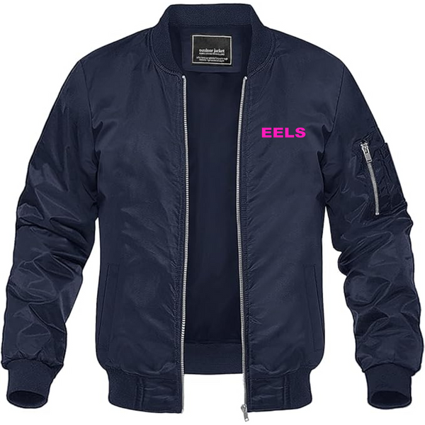 Men's Eels Lightweight Bomber Jacket Windbreaker Softshell Varsity Jacket Coat