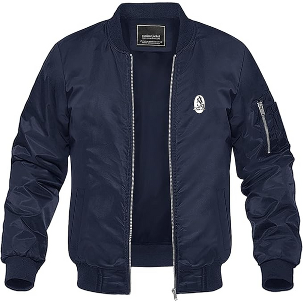 Men's Armstrong Siddeley Logo Lightweight Bomber Jacket Windbreaker Softshell Varsity Jacket Coat