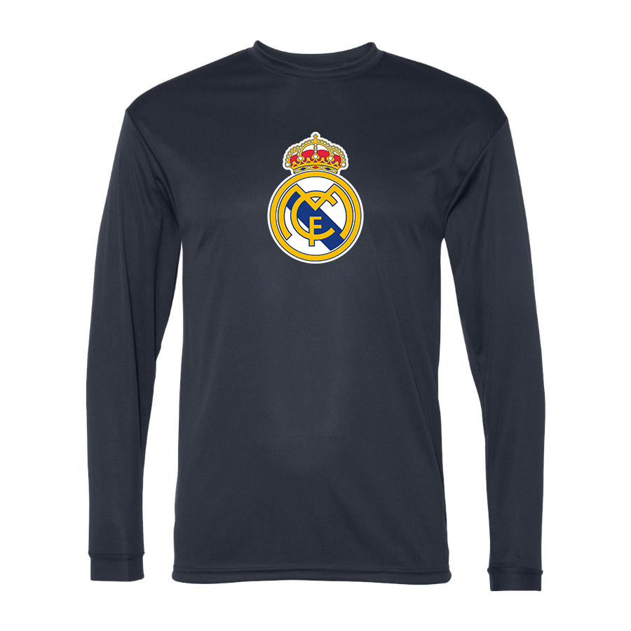Men’s  Real Madrid Soccer   Polyester Long Sleeve T-Shirt