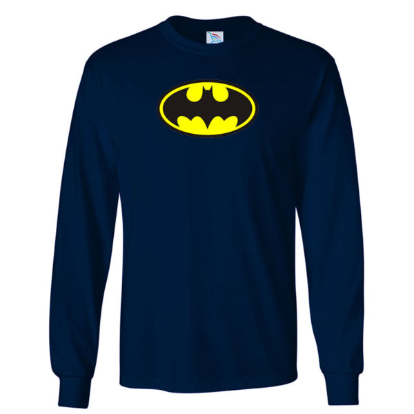 Men's DC Comics Batman Superhero Long Sleeve T-Shirt