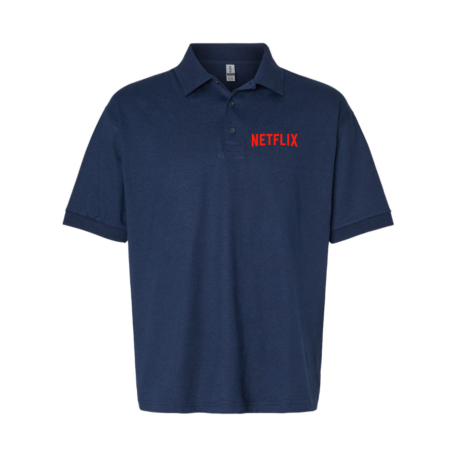 Men's Netflix Movie Show Dry Blend Polo