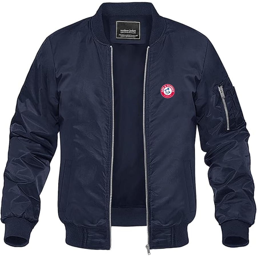 Men's Arm Hammer Logo Lightweight Bomber Jacket