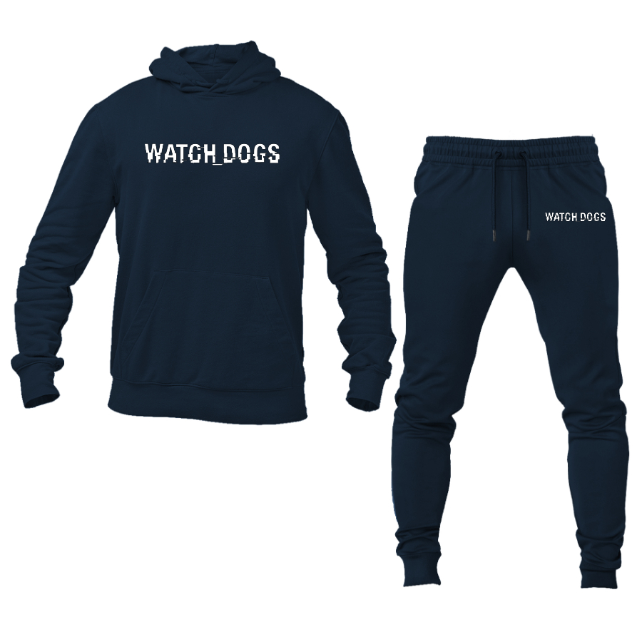 Men's Watch Dogs Video Game Hoodie Joggers Set