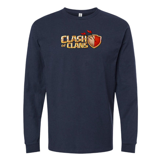 Youth Kids Clash of Clans Game Long Sleeve T-Shirt