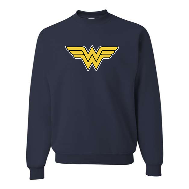 Men's Wonder Woman Superhero Crewneck Sweatshirt