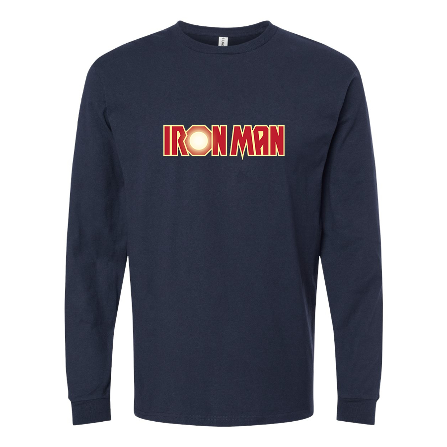 Men's Iron Man Marvel Superhero Long Sleeve T-Shirt