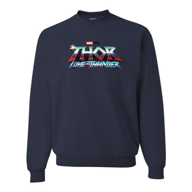 Men's Thor Love & Thunder Superhero Crewneck Sweatshirt