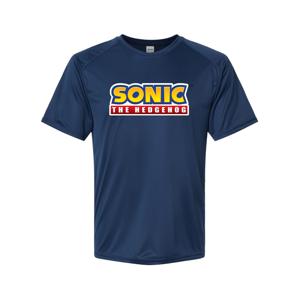 Men'sSonic The Hedgehog Cartoon Performance T-Shirt