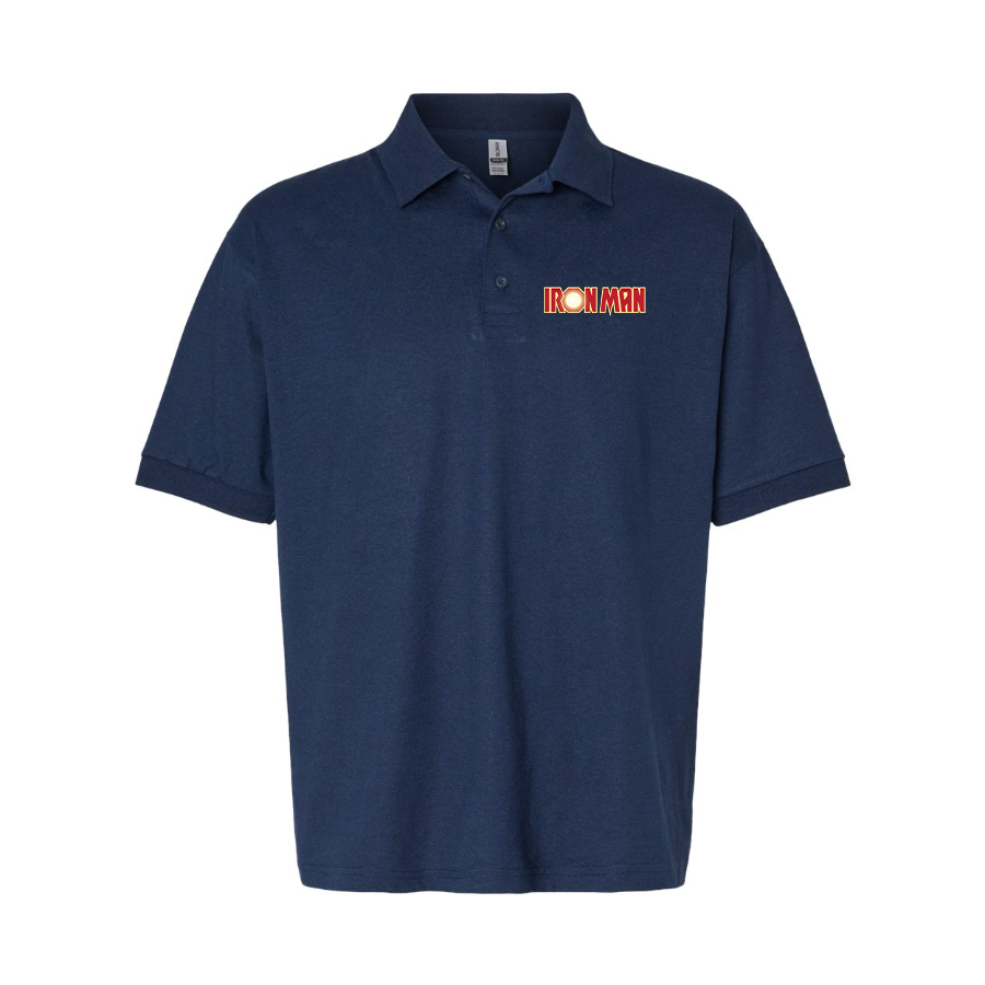 Men's Iron Man Marvel Superhero Dry Blend Polo