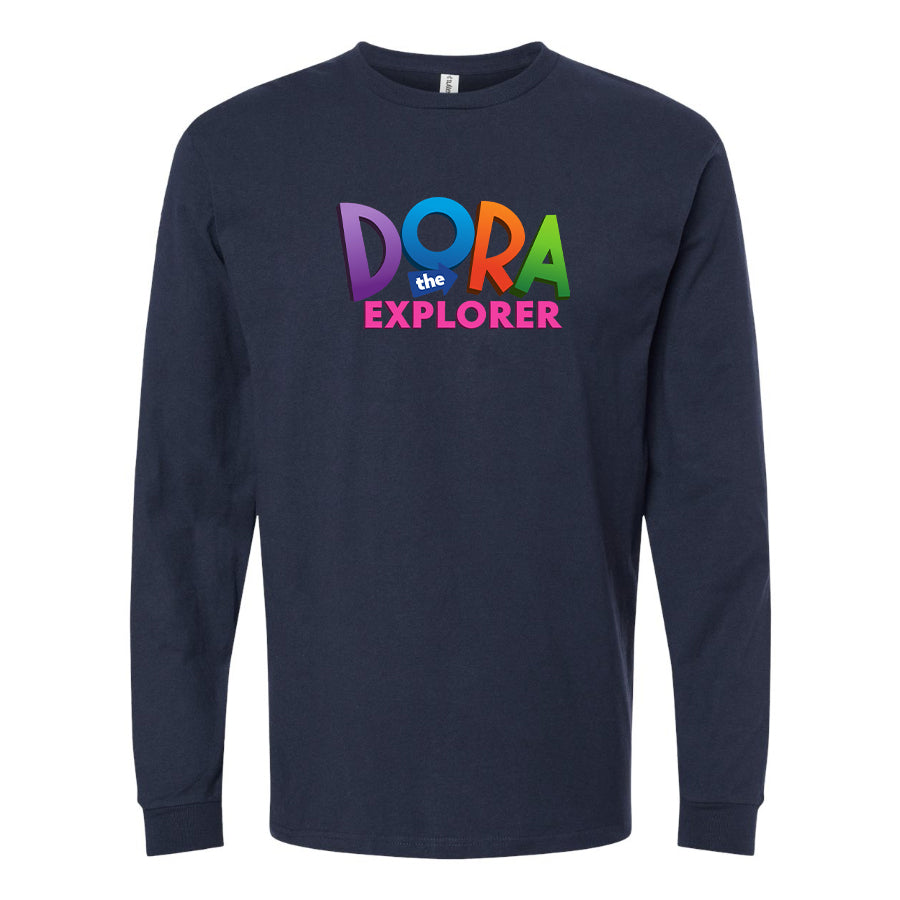 Men's Dora The Explorer Cartoon Long Sleeve T-Shirt