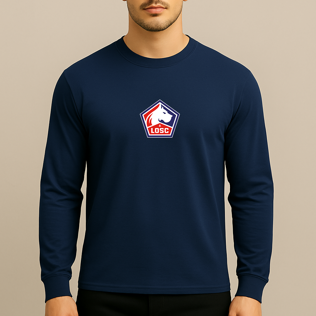 Men's Lille Olympique FC Long Sleeve T-Shirt