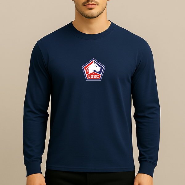 Men's Lille Olympique FC Long Sleeve T-Shirt