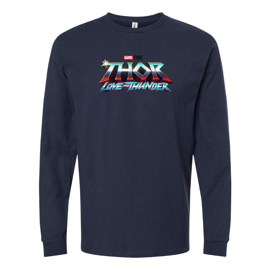 Men's Thor Love & Thunder Superhero Long Sleeve T-Shirt