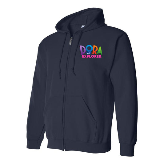 Men's Dora The Explorer Cartoon Zipper Hoodie