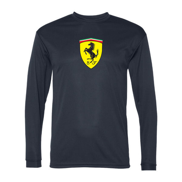 Men’s  Ferrari Motorsport Car - C2 Sport - Performance Long Sleeve T-Shirt - 5104
