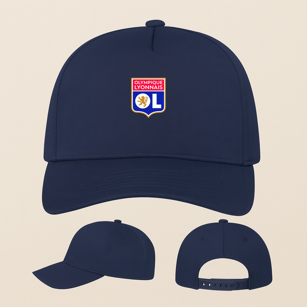 Olympique Lyonnais FC Five Panel Twill Snapback Cap