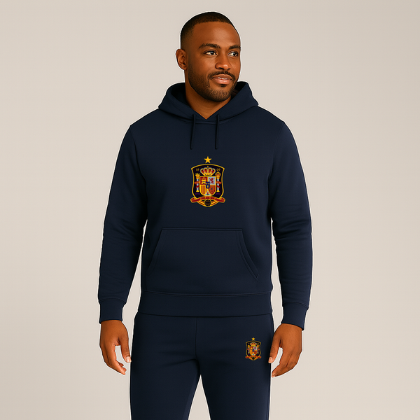 Men's Spain National Soccer Team Hoodie Joggers Set