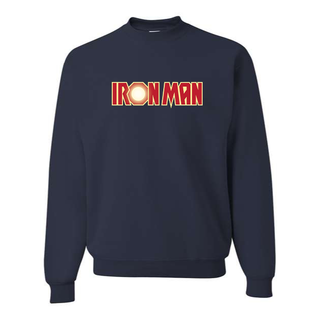 Men's Iron Man Marvel Superhero Crewneck Sweatshirt