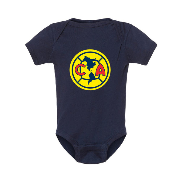Club America Football Baby Romper Onesie