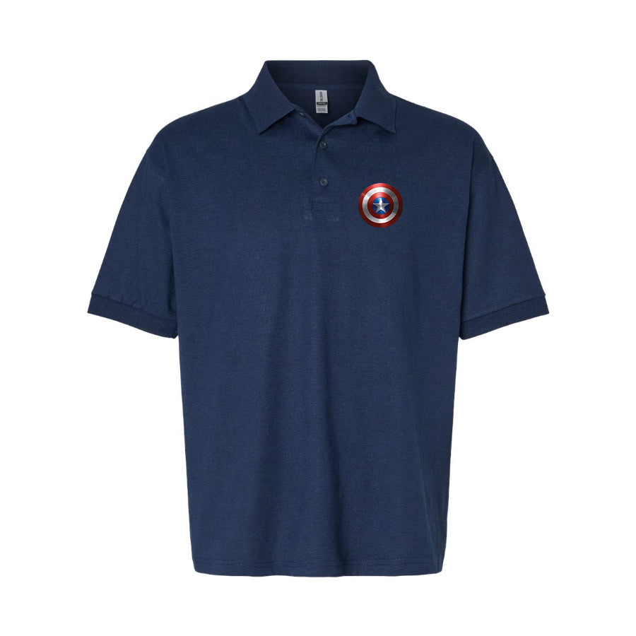 Men's Captain America Superhero Dry Blend Polo