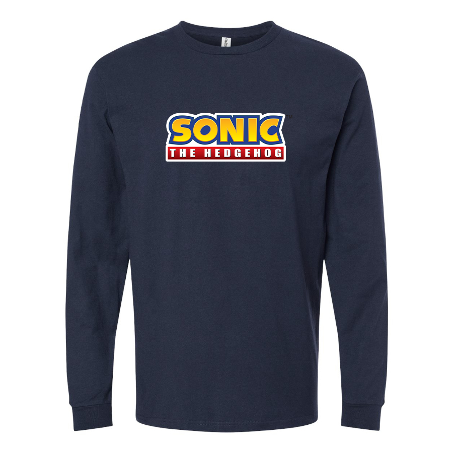 Men's Sonic The Hedgehog Cartoon Long Sleeve T-Shirt