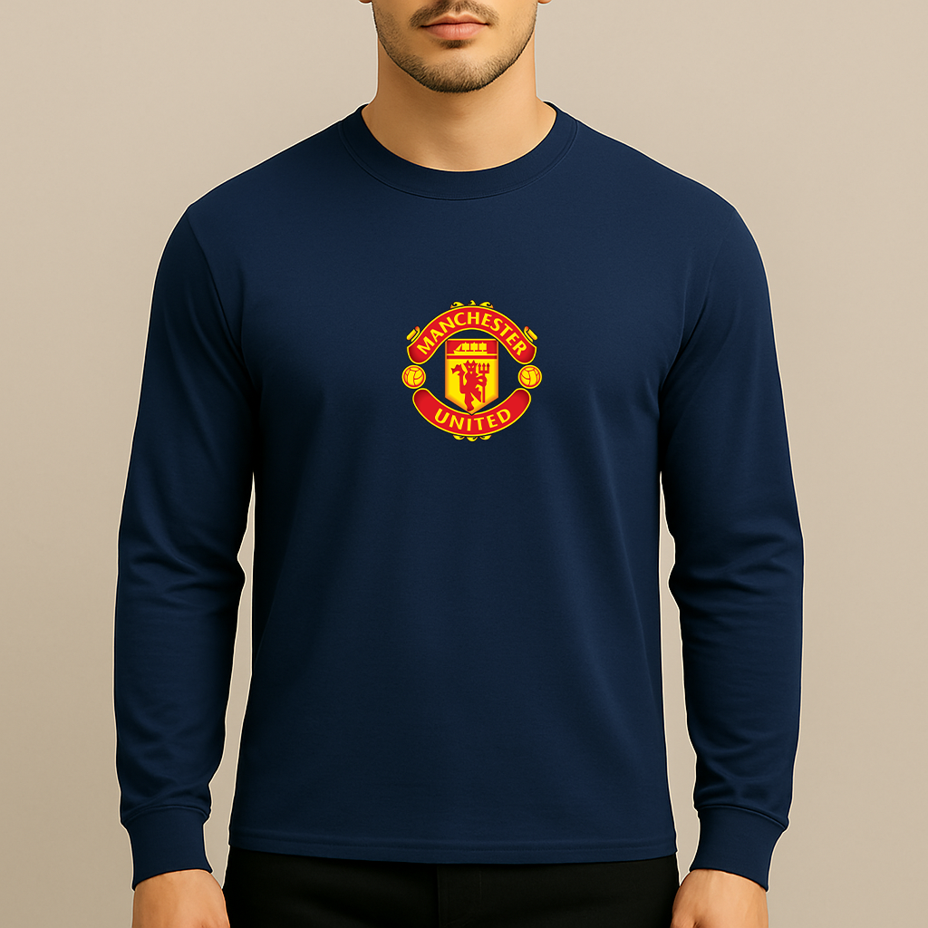 Men’s Manchester United Soccer Long Sleeve T-Shirt