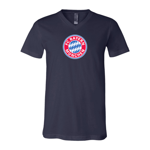 Men’s F.C. Bayern Munich Soccer - BELLA + CANVAS - Jersey V-Neck Tee - 3005