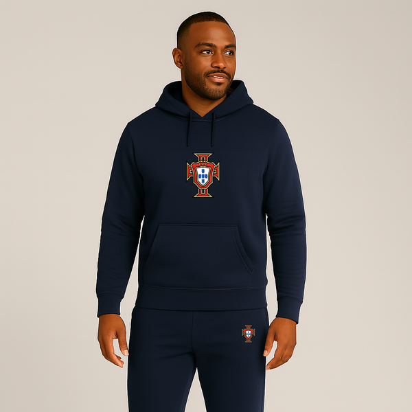 Men's Portugal National Soccer Team Hoodie Joggers Set