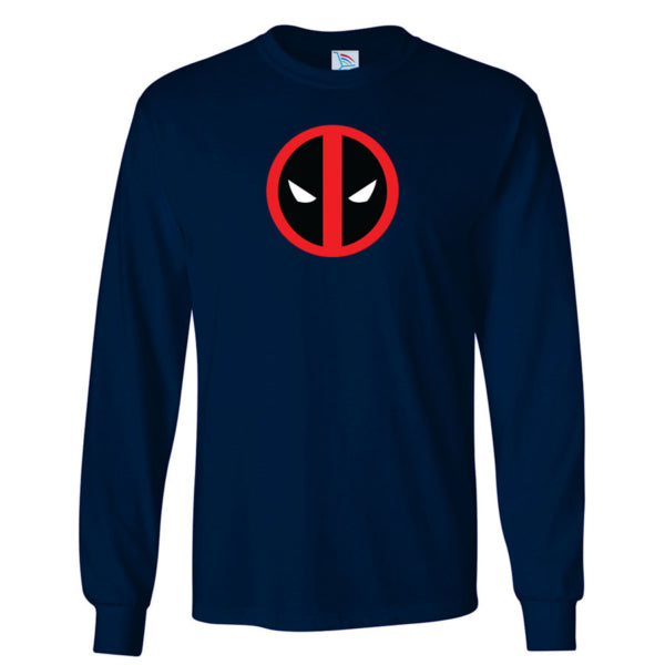 Men's Deadpool Marvel Superhero Long Sleeve T-Shirt