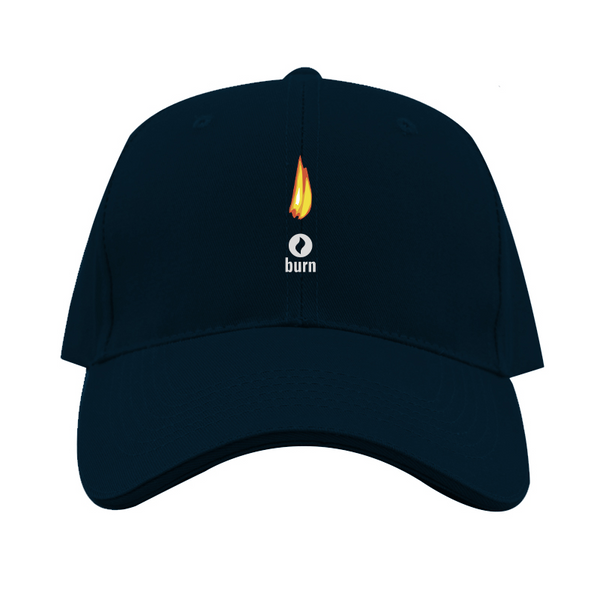 Burn Logo  Dad Baseball Cap Hat