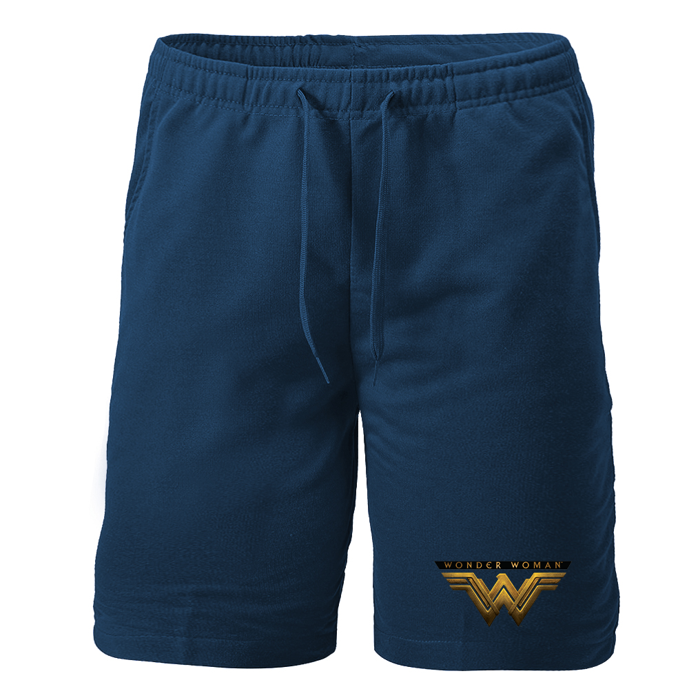 Men's Wonder Woman DC Superhero Athletic Fleece Shorts