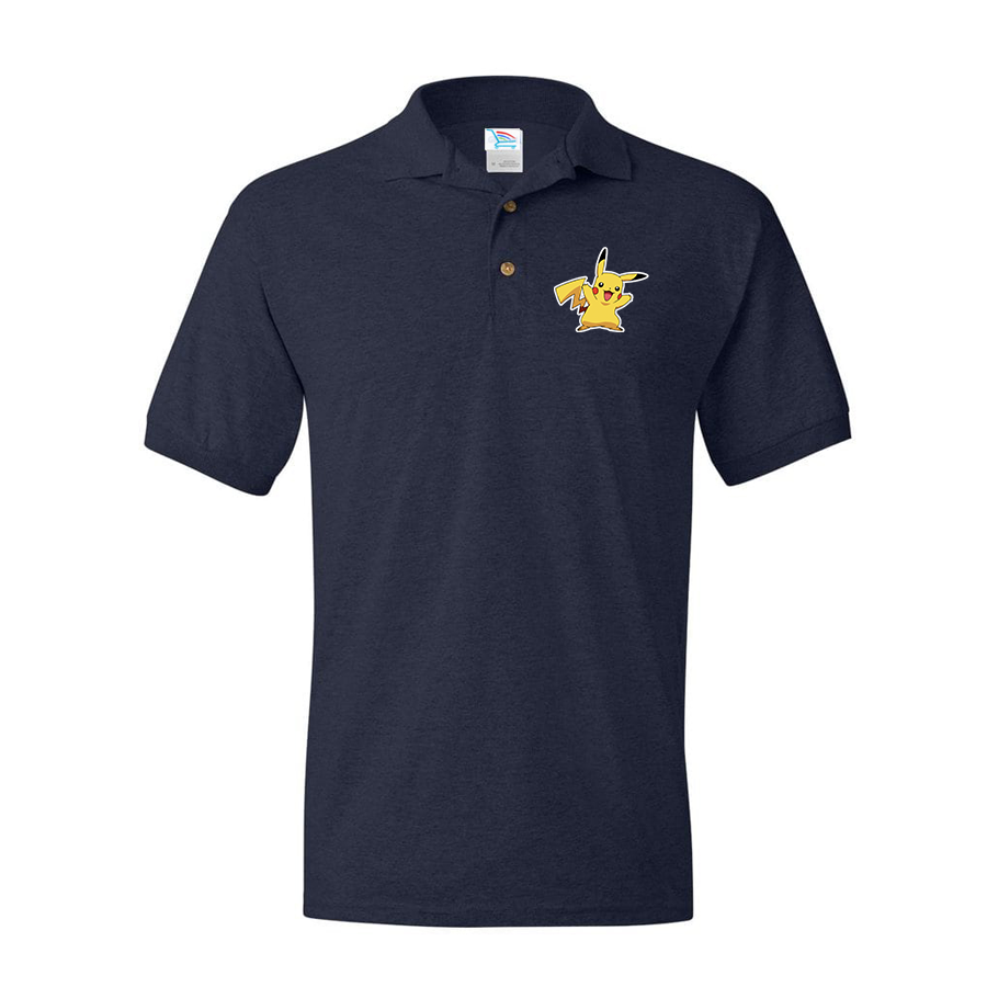 Men's Pikachu Cartoon Dry Blend Polo