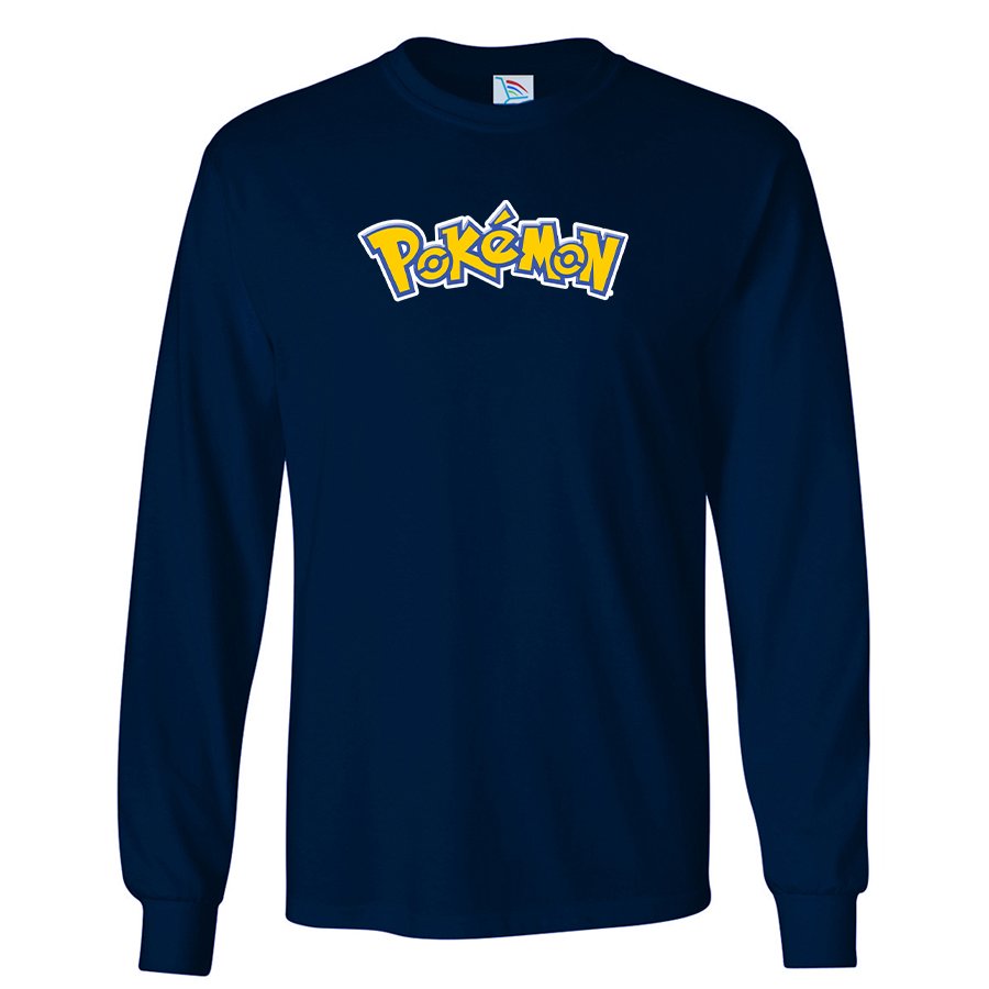 Men's Pokemon Cartoon Long Sleeve T-Shirt