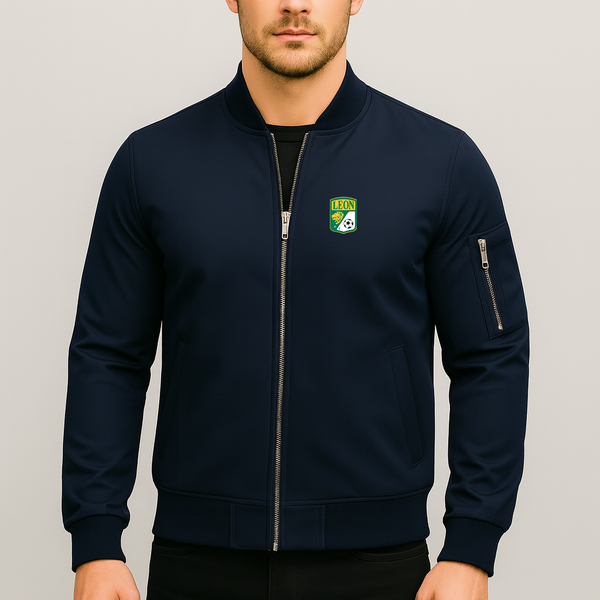 Men's Leon FC Lightweight Bomber Jacket Windbreaker Softshell Varsity Jacket Coat