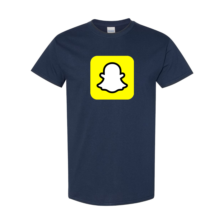 Men's Snapchat Social Cotton T-Shirt