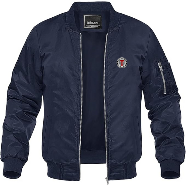Men's Terradyne Logo Lightweight Bomber Jacket Windbreaker Softshell Varsity Jacket Coat