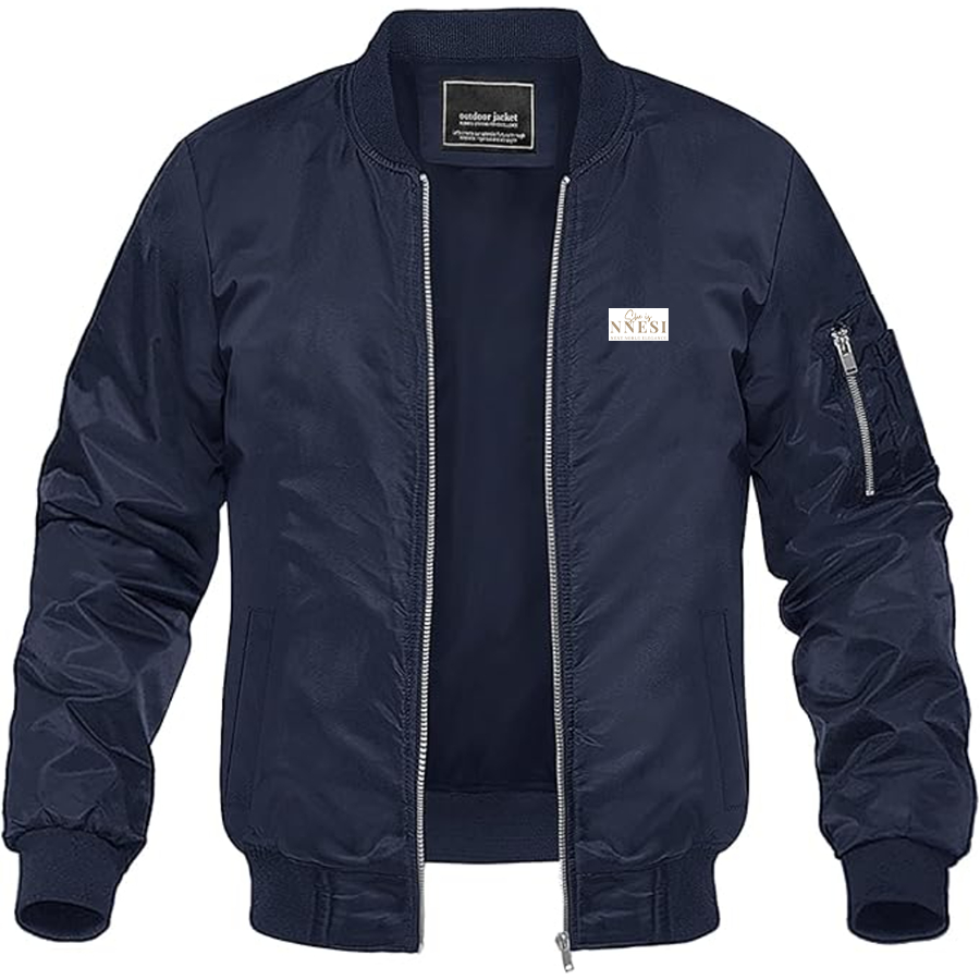 Men's Nnesi Logo Lightweight Bomber Jacket