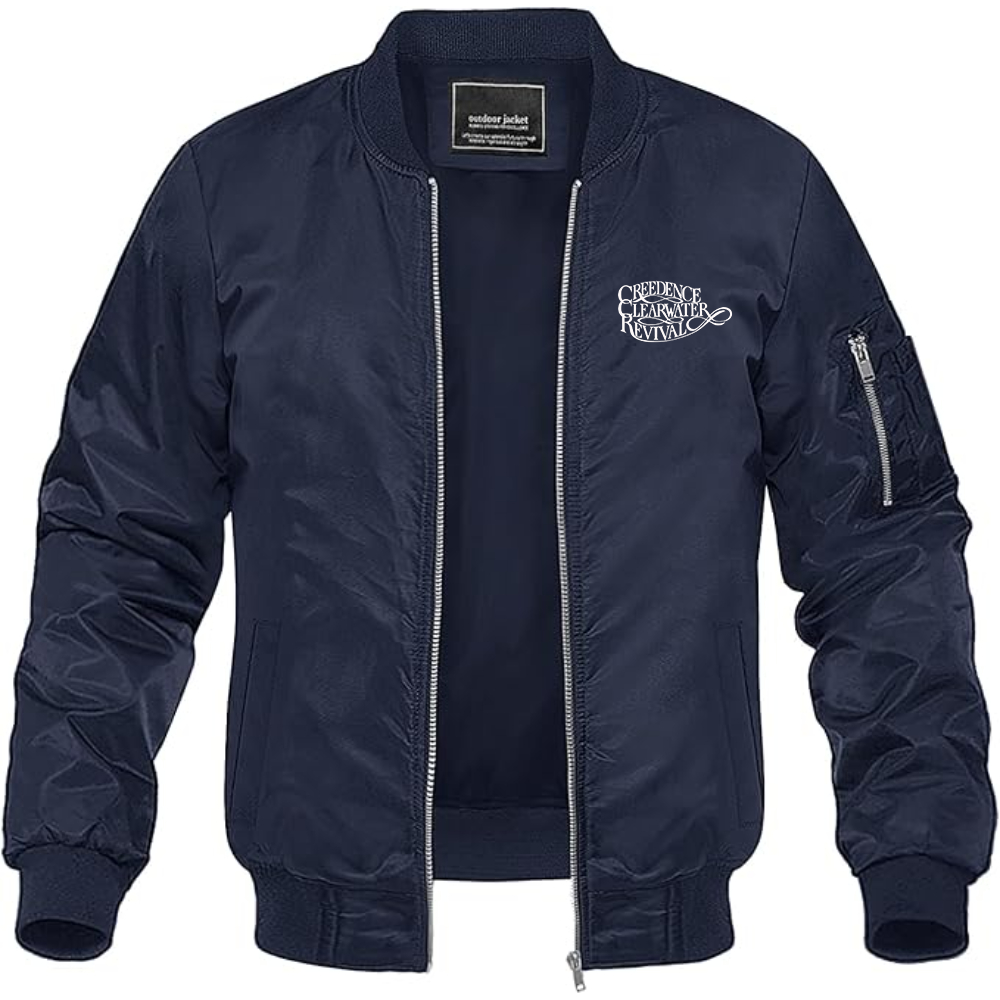 Men's Creedence Clearwater Revival Logo Lightweight Bomber Jacket