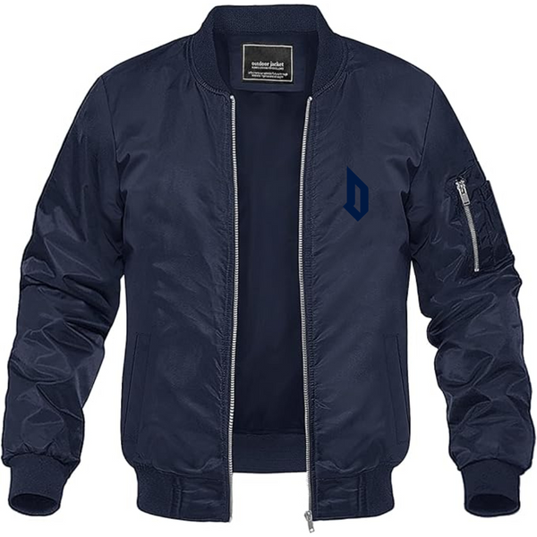 Men's  Duquesne Dukes Lightweight Bomber Jacket Windbreaker Softshell Varsity Jacket Coat