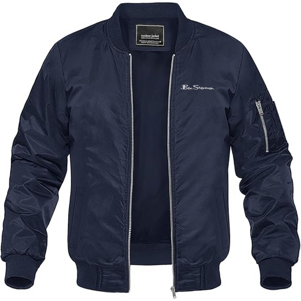 Men's Ben Sherman Lightweight Bomber Jacket Windbreaker Softshell Varsity Jacket Coat